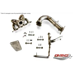 GMC STAINLESS STEEL MANIFOLD FOR ABARTH 1.4 T-JET WITH DOWNPIPE KIT AND WATER PIPE