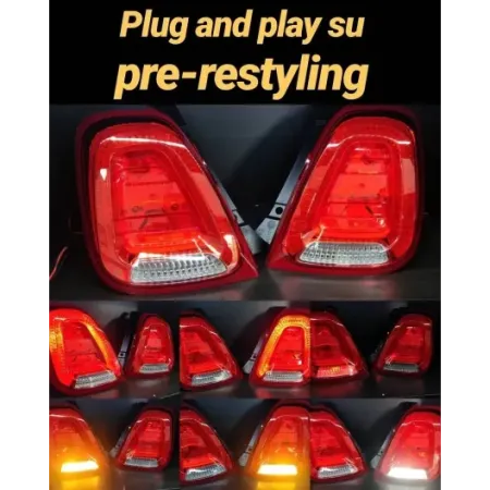 RESTYLING TAILLIGHTS FOR 500 ABARTH PRE-RESTYLING