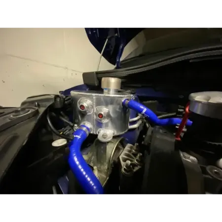 Abarth 500/595 radiator water tank in reinforced aluminum