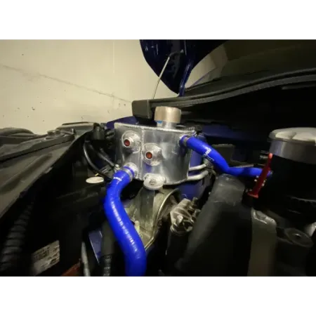 Abarth 500/595 radiator water tank in reinforced aluminum