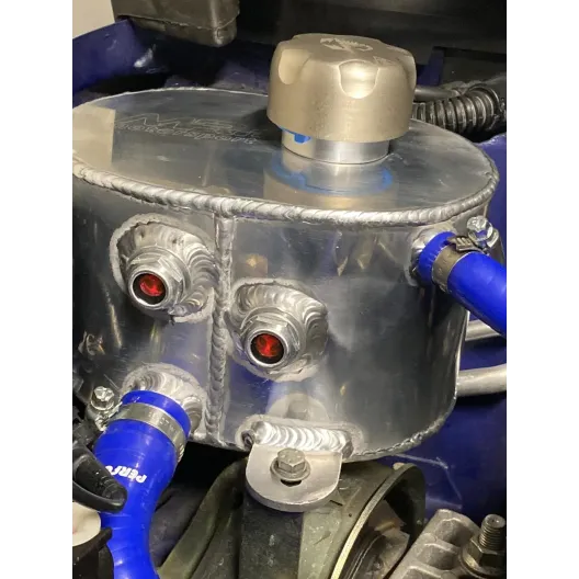 Abarth 500/595 radiator water tank in reinforced aluminum