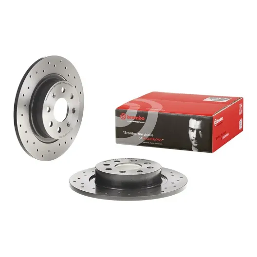 Brembo Grande Punto Abarth / Punto Evo Abarth perforated rear discs
