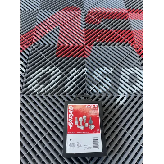 Anti-theft bolts 500 595 abarth M12 x 1.25 FOR RIM WITHOUT SPACERS