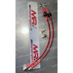 Kit 2 tubi freno aeronautici anteriori per Fiat Abarth 500 / 595 / 695 2