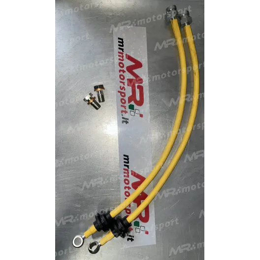 Kit 2 tubi freno aeronautici anteriori per Fiat Abarth 500 / 595 / 695