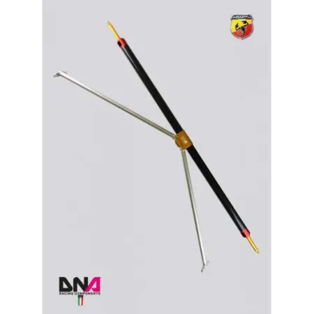 DNA Racing carbon rear strut bar with tie rods kit (4 seats) 500 Abarth