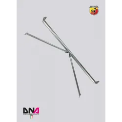 DNA Racing rear strut bar with tie rods kit 500 Abarth