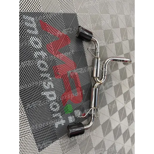 Terminal with silenced minipance 500 595 abarth with 120 MM CARBON tips