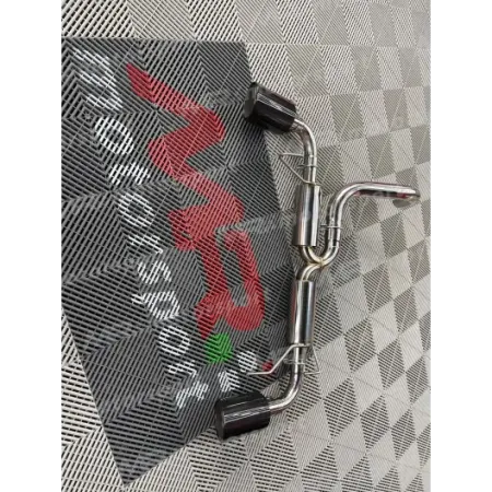 Terminal with silenced minipance 500 595 abarth with 120 MM CARBON tips