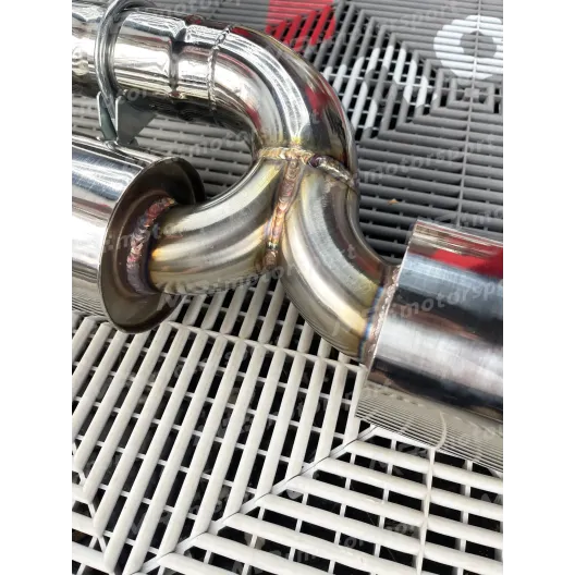 Terminal with silenced minipance 500 595 abarth with 120 MM CARBON tips