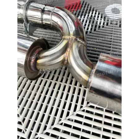 Terminale con minipance silenziato 500 595 abarth con finalini in CARBONIO 120 MM