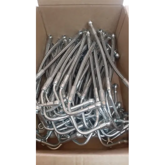 Oil delivery hose td04 / 1446 metal braid