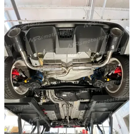 Terminale con minipance + centrale diretto 63 mm con finalini in carbonio 120 mm