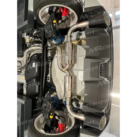 Terminale con minipance + centrale diretto 63 mm con finalini in carbonio 120 mm