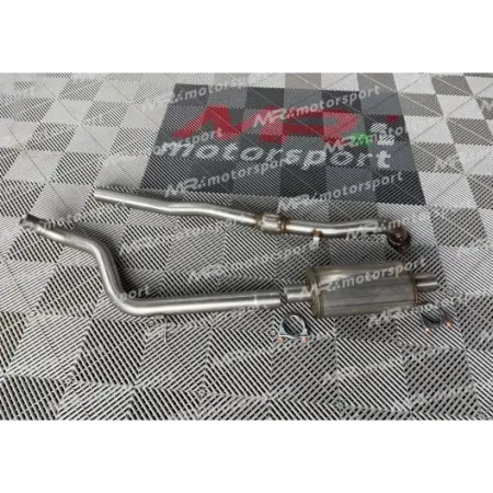 Silenced 500 abarth central silencer Diameter 60 mm WITH REDUCTION FOR MONZA-AKRAPOVIC-BOMBARDONE