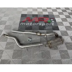 Silenced 500 abarth central silencer Diameter 60 mm WITH REDUCTION FOR MONZA-AKRAPOVIC-BOMBARDONE 2