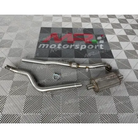 Centrale Silenziato 500 abarth Diametro 60 mm  CON RIDUZIONE PER MONZA-AKRAPOVIC-BOMBARDONE