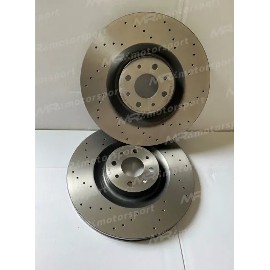 Pair of 330 mm discs for Brembo 500/595 abarth system DRILLED or SLOTTED