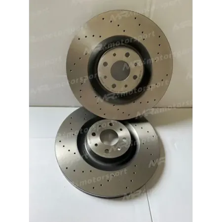 Pair of 330 mm discs for Brembo 500/595 abarth system DRILLED or SLOTTED