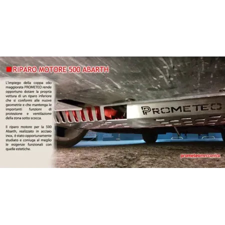 Riparo sotto motore Fiat 500 Abarth PROMETEO Protezione