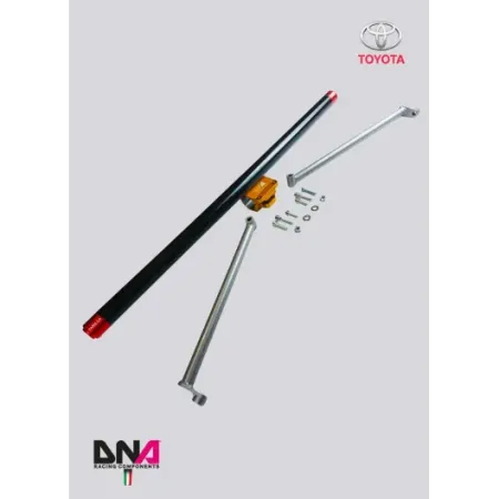 DNA Racing four-seater carbon rear strut bar with tie rods kit