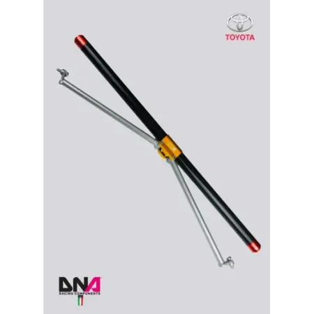 DNA Racing four-seater carbon rear strut bar with tie rods kit