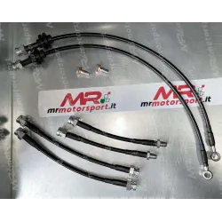 Braided aeronautical brake hoses kit for Alfa Romeo Mito