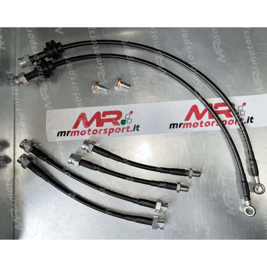 Braided aeronautical brake hoses kit for Alfa Romeo Mito
