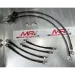 Braided aeronautical brake hoses kit for Alfa Romeo Mito