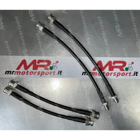 Kit 4 tubi freno aeronautici posteriori per Fiat Abarth 500 / 595 / 695
