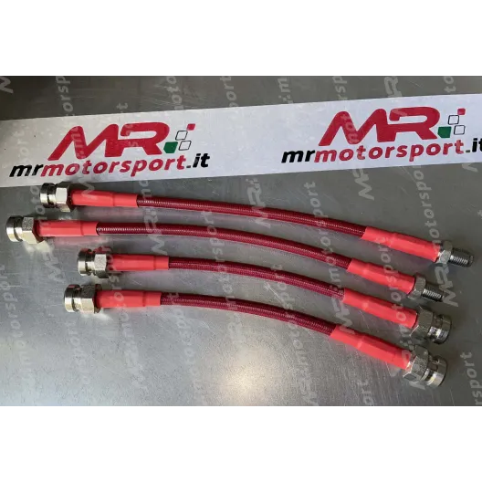 Brake Hose kit for Fiat Abarth 500 / 595 / 695 - 4 pcs - (REAR)