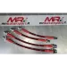 Braided aero brake lines kit for Grande punto Abarth / Punto Evo Abarth - 4 pieces (4 REAR )