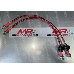Kit tubi freno aeronautici in treccia metallica Alfa Romeo Giulietta 930 pinze ATE o BREMBO POSTERIORI