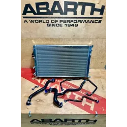 Abarth 500 aluminum radiator 500 595 + water silicon hoses