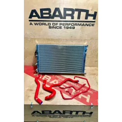 Abarth 500 aluminum radiator 500 595 + water silicon hoses 2