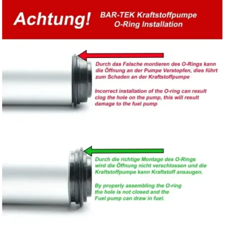 Bar-Tek pompa di bassa pressione maggiorata LPFP 700cv VAG 2.0 TFSI/TSI EA113/EA888