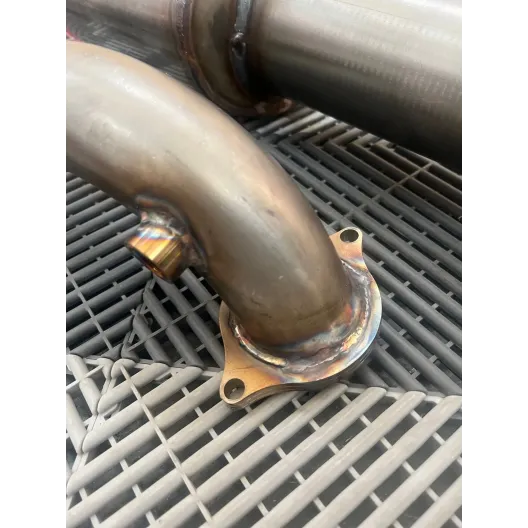 Grande Punto Abarth / Punto Evo Abarth Central direct exhaust + MRMOTORSPORT silenced final SINGOLE TIPS