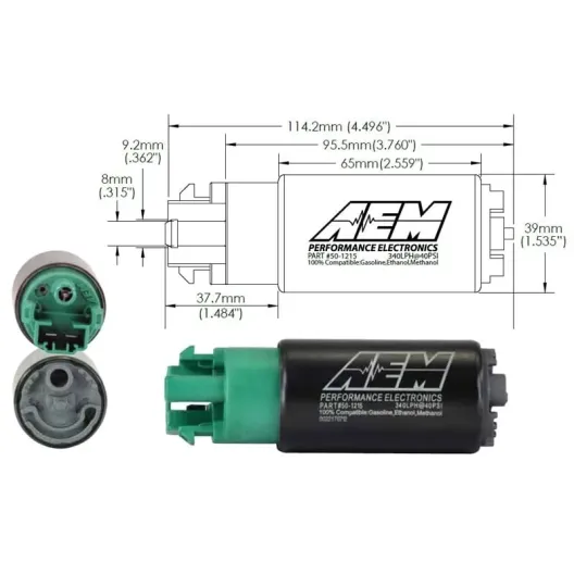 AEM 340LPH E85-Compatible High Flow In-Tank Fuel Pump