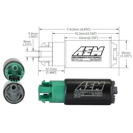 AEM 340LPH E85-Compatible High Flow In-Tank Fuel Pump