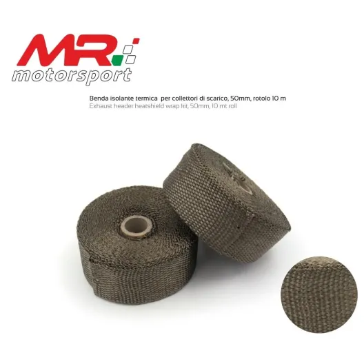 Thermal insulating bandage for drains exhausts manifolds 15mt - Width 25 mm