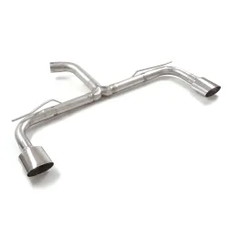 Tubo posteriore Gr. N inox sdoppiato con terminali ovali 2 / 135x90 mm Sport Line