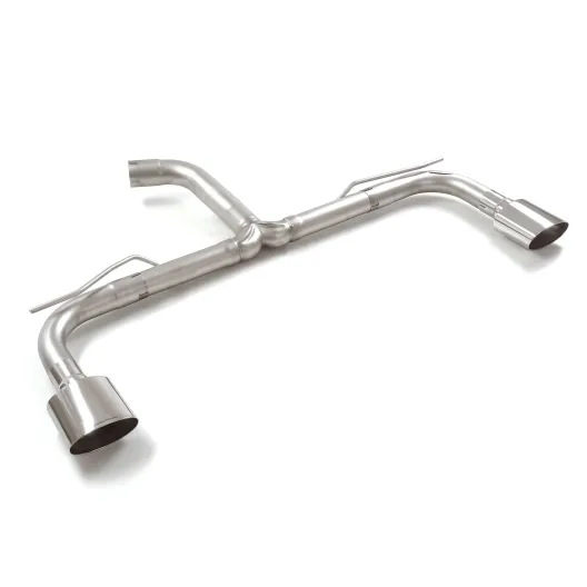 Tubo posteriore Gr. N inox sdoppiato con terminali ovali 2 / 135x90 mm Sport Line