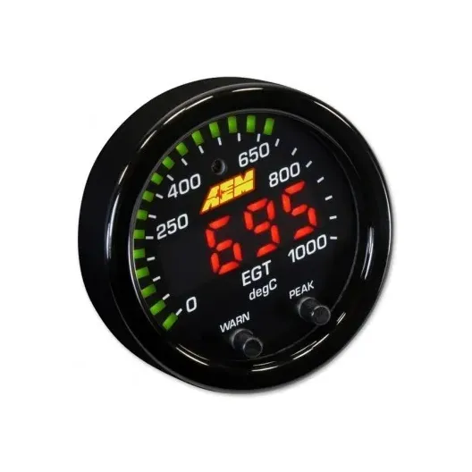 EGT digital round exhaust temperature gauge with K probe