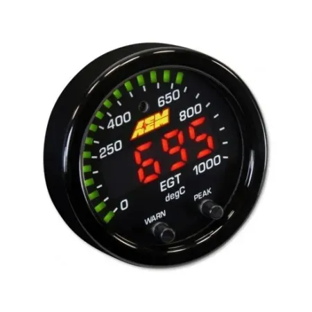 EGT digital round exhaust temperature gauge with K probe