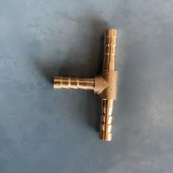 Brass T for turbo pressure gauge