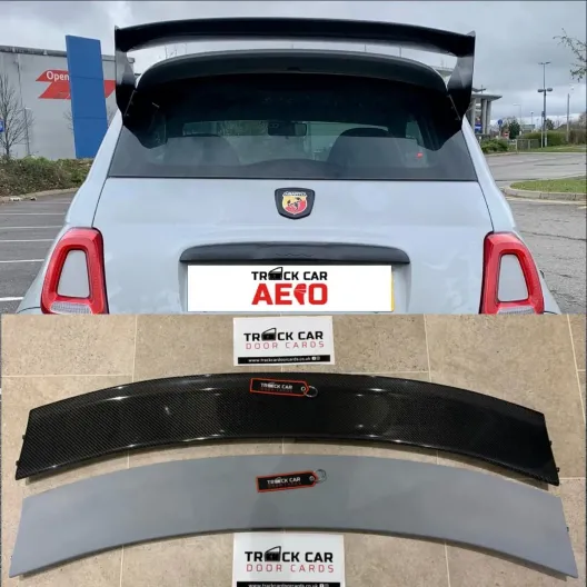 Track Car Aero alettone/spoiler Abarth 500/595/695 (carbonio o vetroresina)