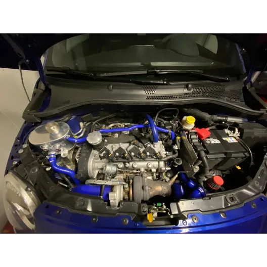 Abarth 500/595 radiator water tank in reinforced aluminum WITHOUT CAP