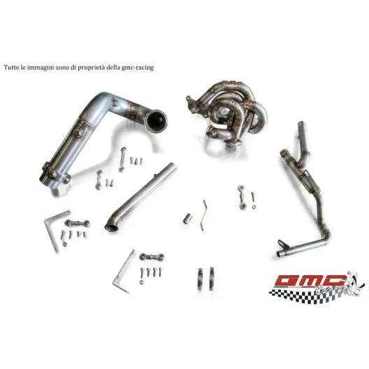 GMC STAINLESS STEEL MANIFOLD FOR ABARTH 1.4 T-JET WITH DOWNPIPE KIT AND WATER PIPE