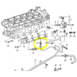 Bar-Tek valvola RS4 pressione rail VAG 2.0 TFSI EA113 2