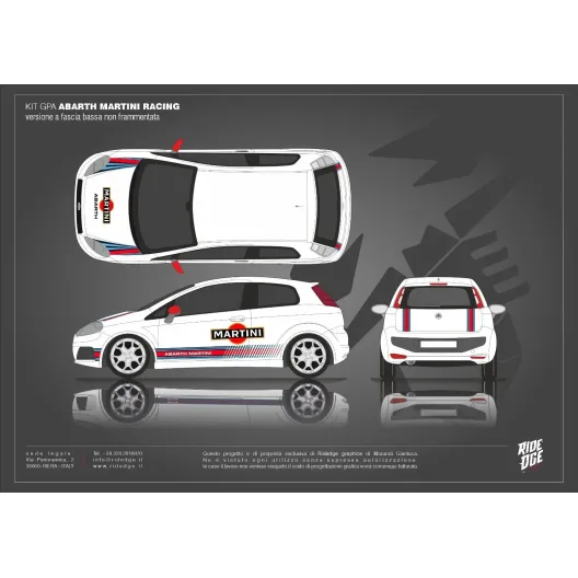 FULL KIT ABARTH MARTINI RACING WITHOUT ROOF